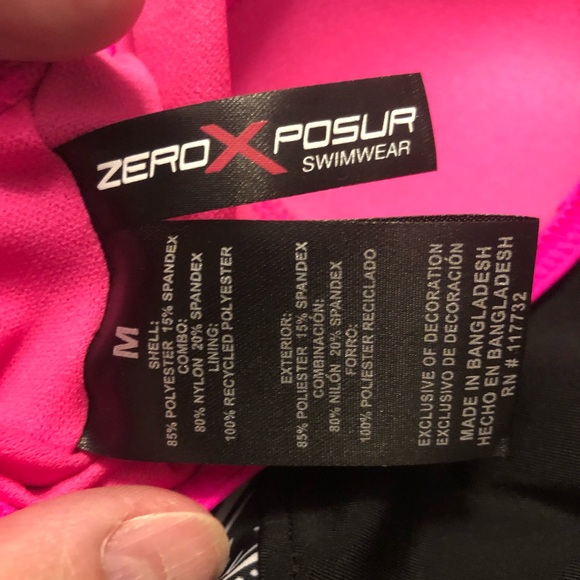 NWT ZEROXPOSUR Ladies Scuba Tankini Swim Suit 2 Pc Set (Carmine) Medium - Picture 4 of 9